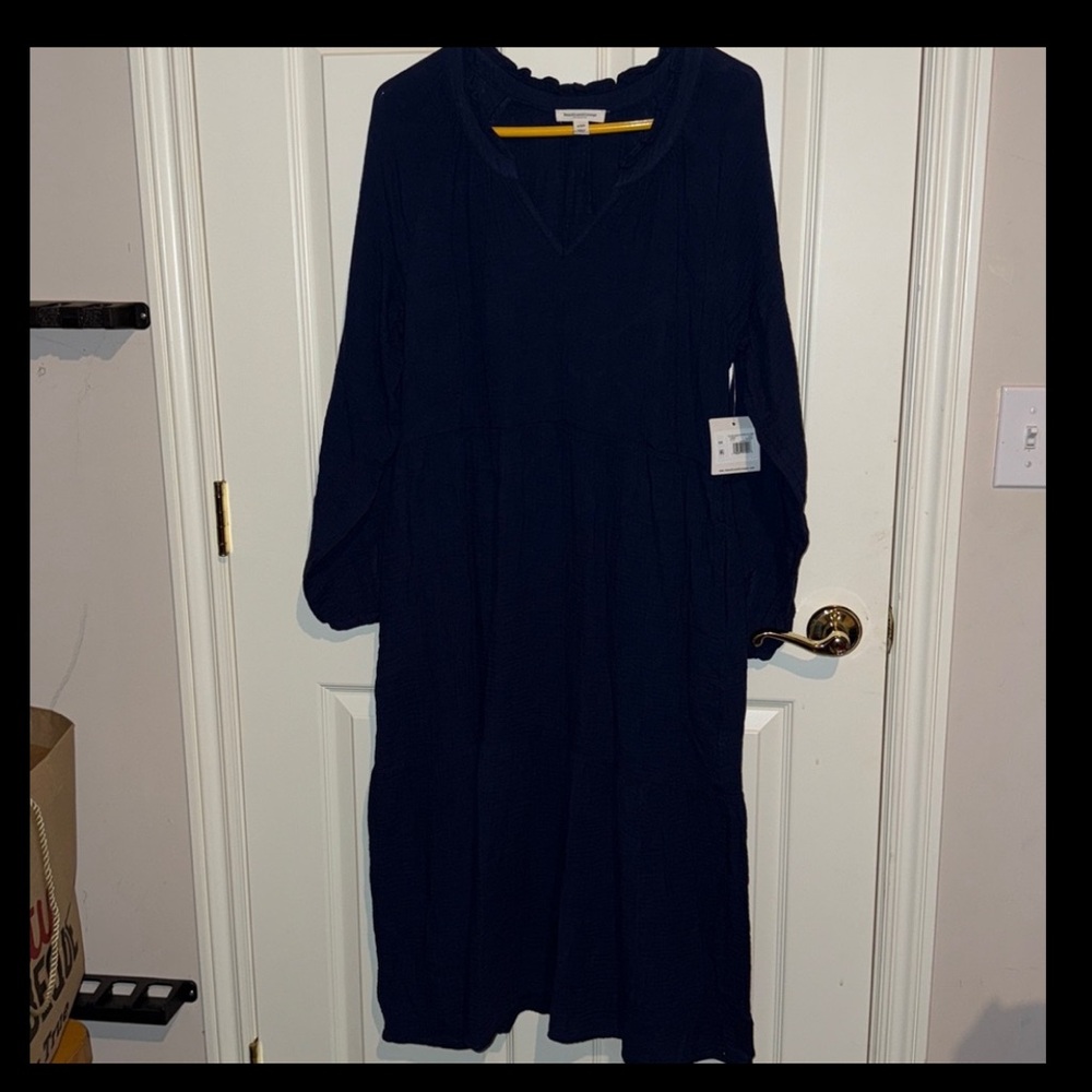 beachlunchlounge Navy Long Sleeve Dress - Picture 12 of 12